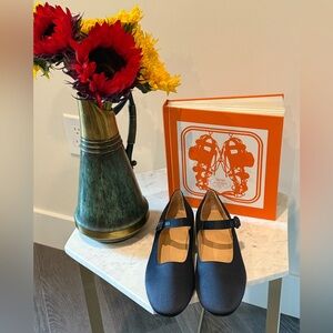 No. 6 Shop Max Mary Janes in Navy Satin Size 38 Almost New Excellent Condition